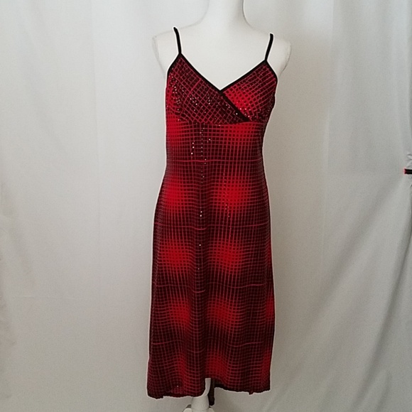 Rampage High Low Dress Juniors Xl Nwot red and black - Picture 1 of 6